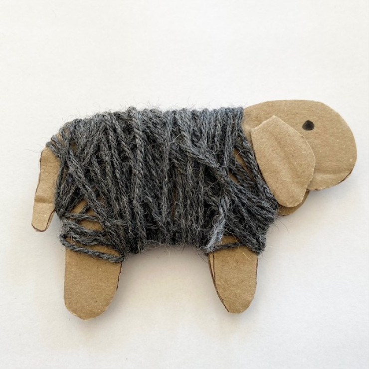 Påskelam - mørkegråt 