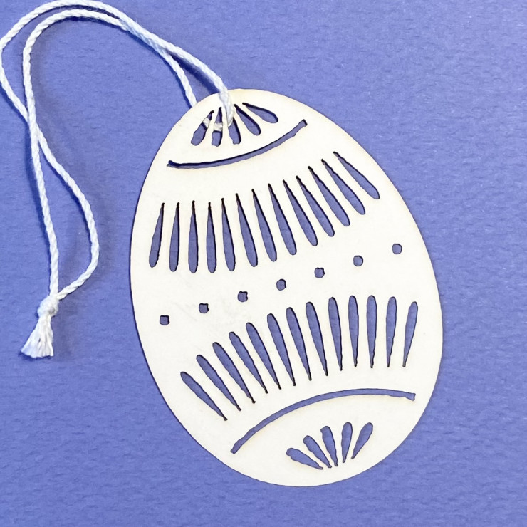 Påskepynt - æg med mønster