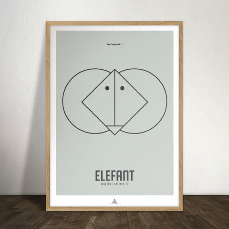 ELEFANT Plakat - A3 / Art print